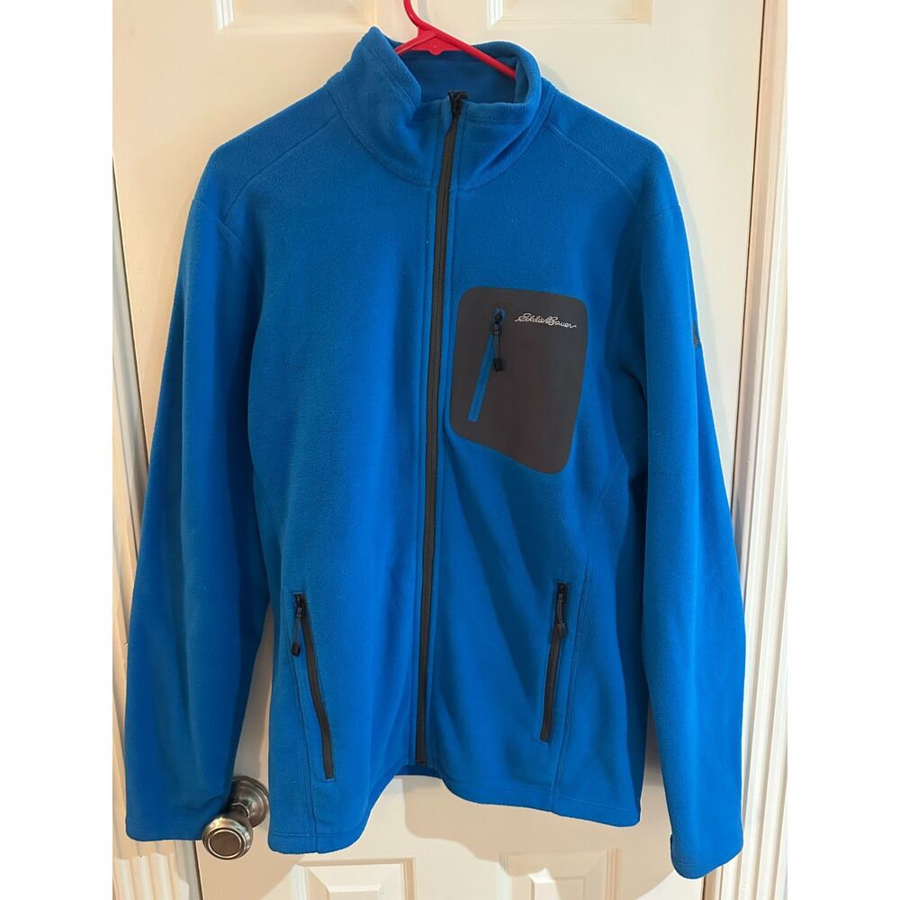 Eddie Bauer First Ascent Full Zip Fleece Jacket – Cobalt Blue – Medium